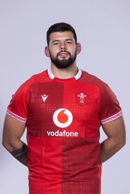 271025 - Wales Rugby Squad Portraits - Rhys Davies