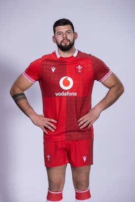 271025 - Wales Rugby Squad Portraits - Rhys Davies
