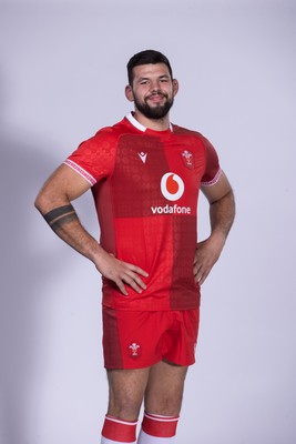 271025 - Wales Rugby Squad Portraits - Rhys Davies