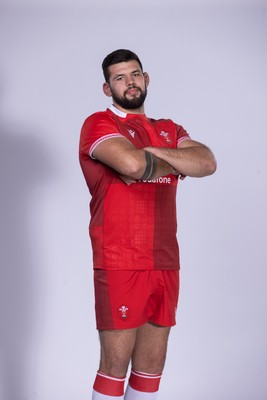271025 - Wales Rugby Squad Portraits - Rhys Davies