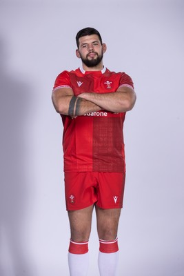 271025 - Wales Rugby Squad Portraits - Rhys Davies