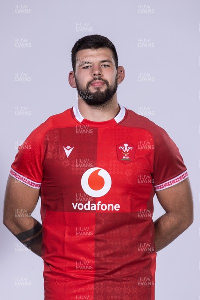271025 - Wales Rugby Squad Portraits - Rhys Davies