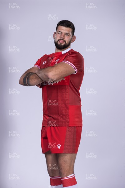 271025 - Wales Rugby Squad Portraits - Rhys Davies