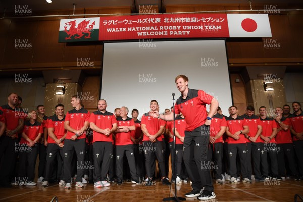 150919 - Wales Rugby Squad Welcome to Kitakyushu Ceremony -