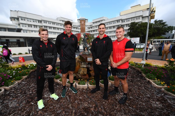 130722 - Wales Rugby Squad Members Visit Children’s Hospital in Cape Town - Will Rowlands, Dewi Lake, George North and Nick Tompkins at Red Cross War Memorial Children's Hospital in Cape Town