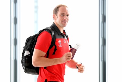 Wales Rugby Squad Travel to Japan 110919