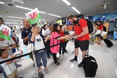 Wales Rugby Squad Travel to Oita 061019