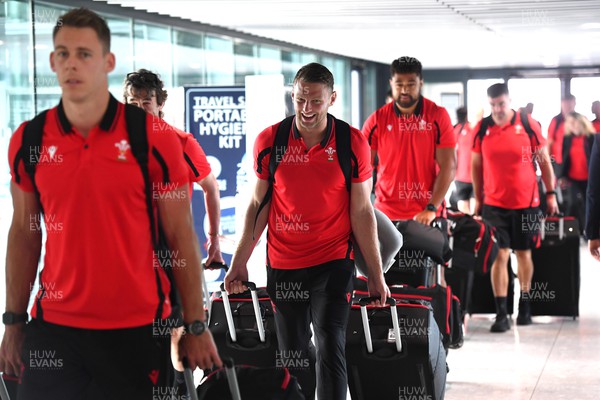 260622 - Wales Rugby Squad Travel to South Africa - Dan Biggar as the Wales Squad arrive at Heathrow to travel to South Africa for a three match test series