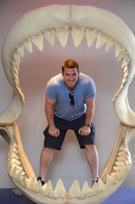 Wales Rugby Squad Visit Aquarium 050613