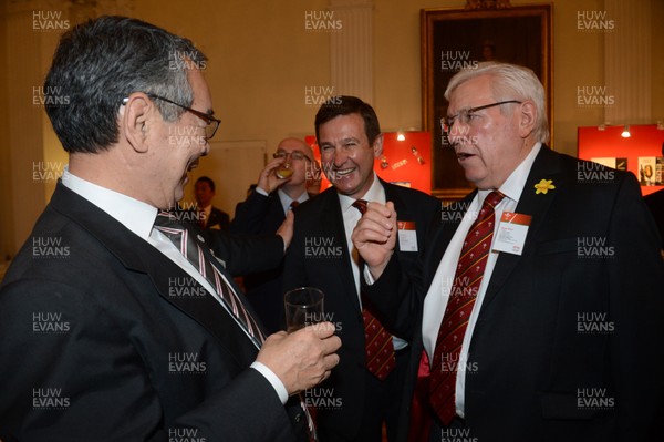 120613 - Wales Rugby Squad Visit British Embassy in Tokyo -Roger Lewis and Dennis Gethin