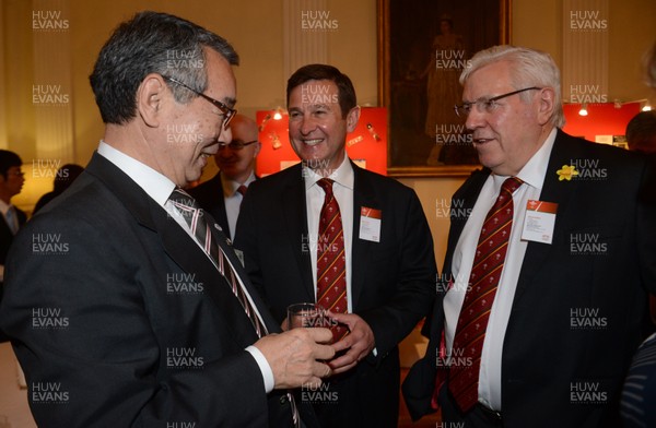 120613 - Wales Rugby Squad Visit British Embassy in Tokyo -Roger Lewis and Dennis Gethin