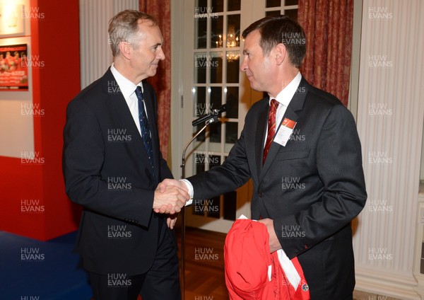 120613 - Wales Rugby Squad Visit British Embassy in Tokyo -Tim Hitchens and Roger Lewis