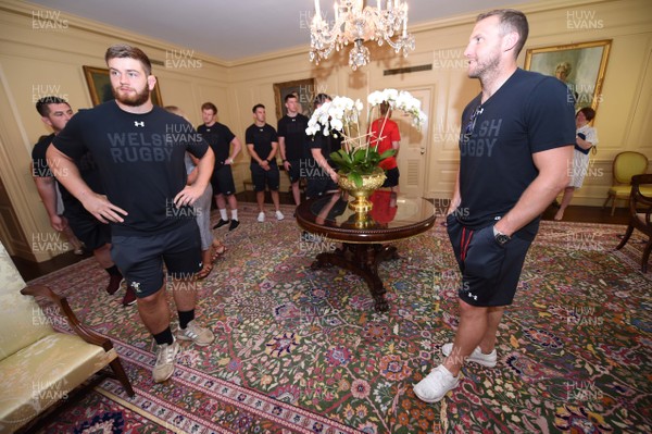010618 - Wales Rugby Squad Visit The White House - Rhodri Jones and Hadleigh Parkes during a tour of The White House