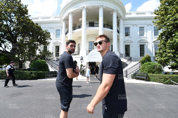 010618 - Wales Rugby Squad Visit The White House - Cory Hill and Hallam Amos during a tour of The White House