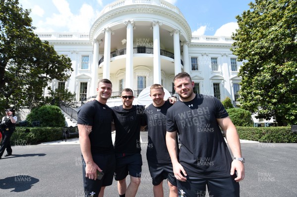 010618 - Wales Rugby Squad Visit The White House - Scott Williams, Gareth Davies, James Davies and Rob Evans during a tour of The White House