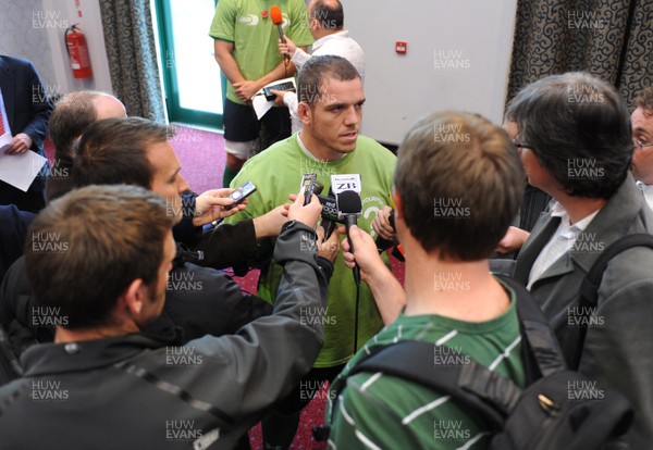 02.11.09 - Wales Rugby Team Announcement - Paul James after being announced in Wales team to play New Zealand. 