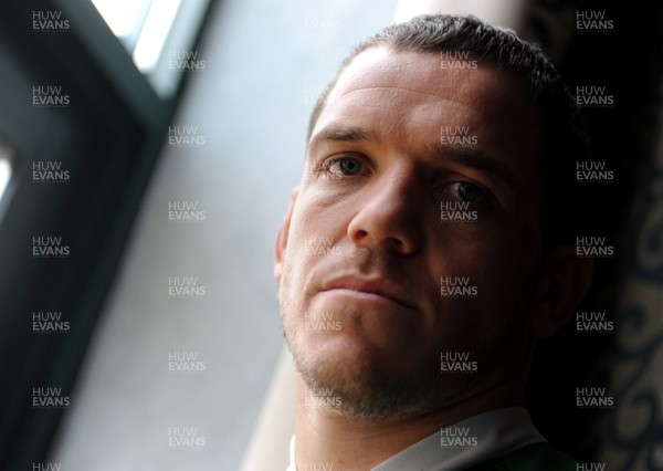 02.11.09 - Wales Rugby Team Announcement - Paul James after being announced in Wales team to play New Zealand. 