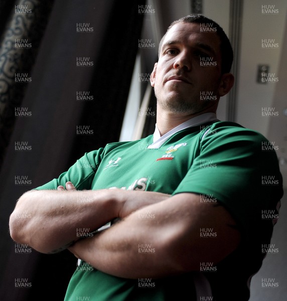 02.11.09 - Wales Rugby Team Announcement - Paul James after being announced in Wales team to play New Zealand. 