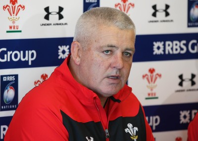 03.02.12 - Wales Rugby Team Announcement - .Wales head coach Warren Gatland during team announcement.