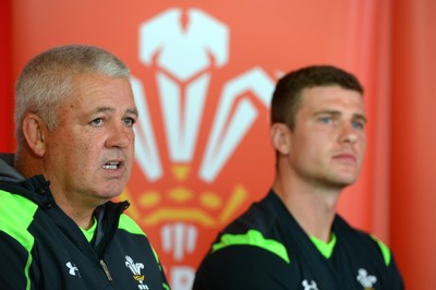 040815 - Wales Rugby Team Announcement - Wales head coach Warren Gatland names his team to play Ireland on Saturday with captain Scott Williams (right)