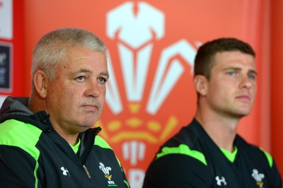 040815 - Wales Rugby Team Announcement - Wales head coach Warren Gatland names his team to play Ireland on Saturday with captain Scott Williams (right)