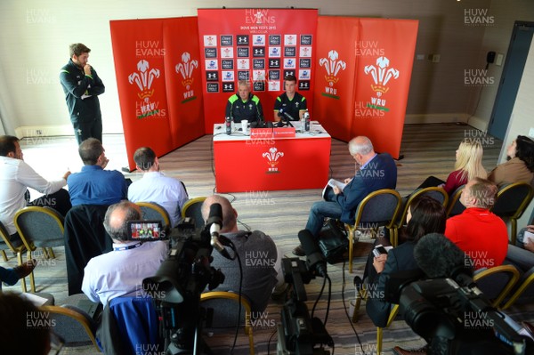 040815 - Wales Rugby Team Announcement - Wales head coach Warren Gatland names his team to play Ireland on Saturday with captain Scott Williams (right)