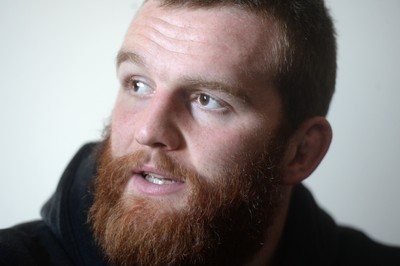 041114 - Wales Rugby Team Announcement -Jake Ball talks to media