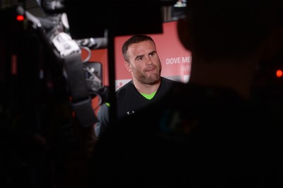 041114 - Wales Rugby Team Announcement -Jamie Roberts talks to media