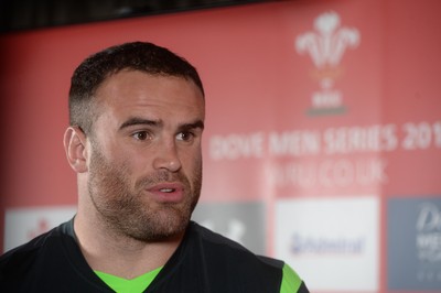 041114 - Wales Rugby Team Announcement -Jamie Roberts talks to media