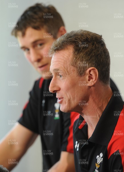 050313 - Wales Rugby Team Announcement -Wales coach Rob Holwey names his team to play Scotland on Saturday with captain Ryan Jones(L)