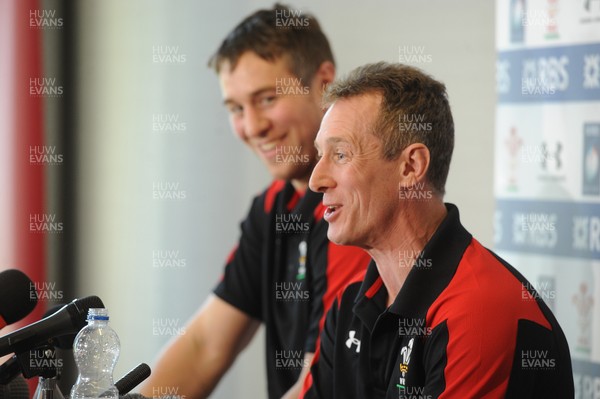 050313 - Wales Rugby Team Announcement -Wales coach Rob Holwey names his team to play Scotland on Saturday with captain Ryan Jones(L)