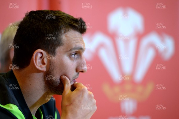 100315 - Wales Rugby Team Announcement -Sam Warburton talks to media after being named in the team to play Ireland on Saturday