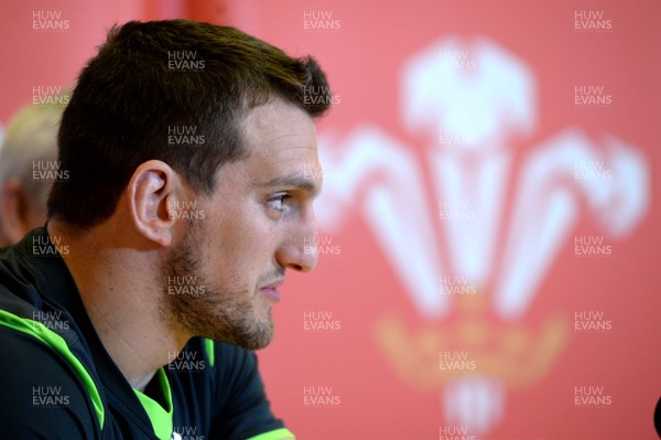 100315 - Wales Rugby Team Announcement -Sam Warburton talks to media after being named in the team to play Ireland on Saturday