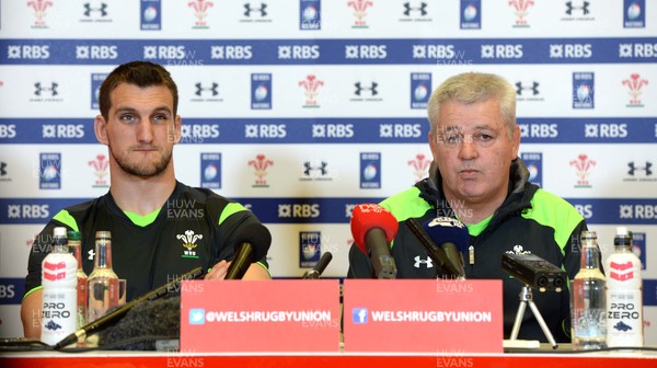 100315 - Wales Rugby Team Announcement -Wales head coach Warren Gatland names his team to play Ireland on Saturday with captain Sam Warburton (left)