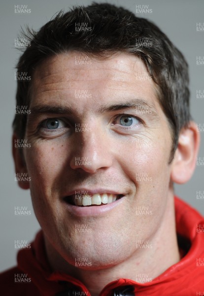 16.08.11 - Wales Rugby Team Announcement - James Hook talks to reporters. 