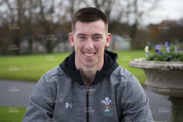 161117 - Wales Rugby Team Announcement - Adam Beard after being named in Wales team to play Georgia on Saturday