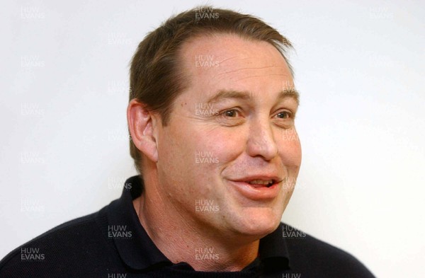 190303 - Wales Rugby Team Announcement - Wales coach Steve Hansen, in good spirits as he looks ahead to the clash with Ireland on the Weekend