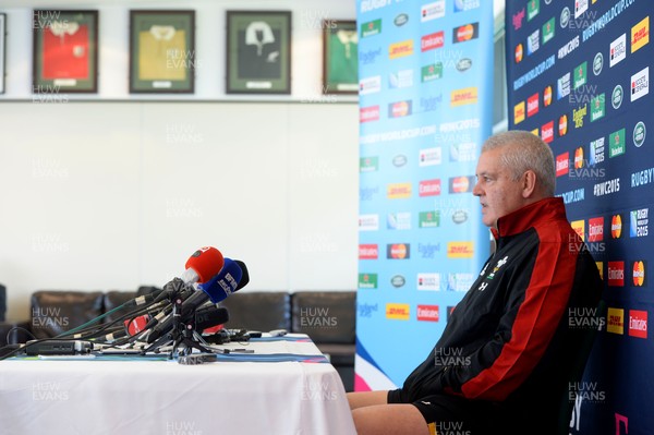 240915 - Wales Rugby World Cup Team Announcement - Wales head coach Warren Gatland names his team to play England on Saturday