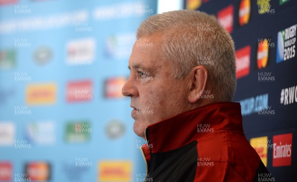 240915 - Wales Rugby World Cup Team Announcement - Wales head coach Warren Gatland names his team to play England on Saturday