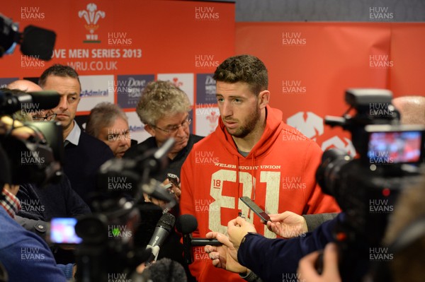 261113 - Wales Rugby Team Announcment -Alex Cuthbert who has been named in the Wales team to play Australia on Saturday