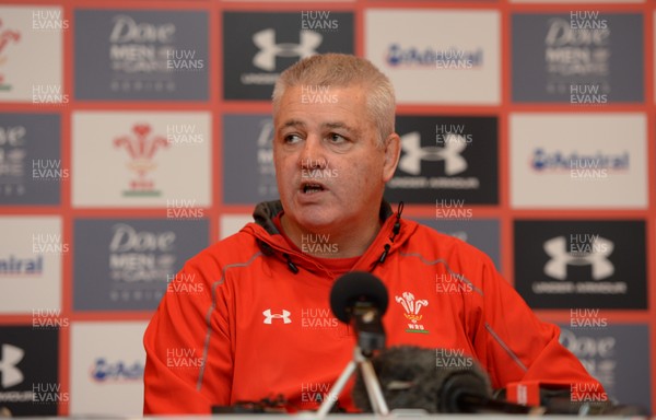 261113 - Wales Rugby Team Announcment -Wales head coach Warren Gatland names his team to play Australia on Saturday