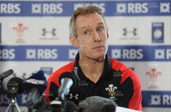 310113 - Wales Rugby Team Announcement -Wales coach Rob Howley announces his team to play Ireland