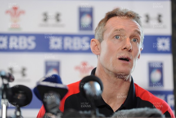 310113 - Wales Rugby Team Announcement -Wales coach Rob Howley announces his team to play Ireland