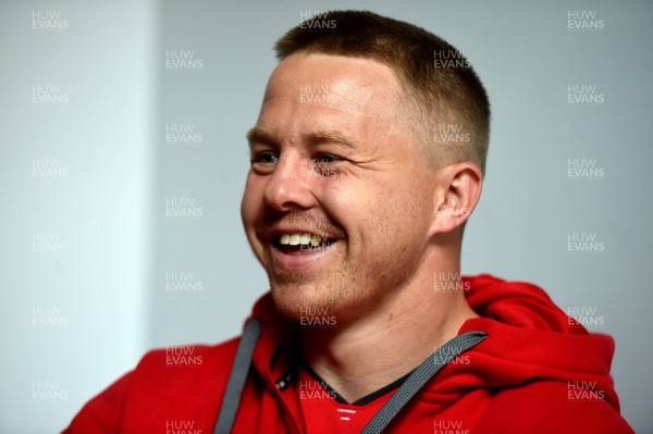 150819 - Wales Rugby Team Announcement and Training - James Davies talks to media