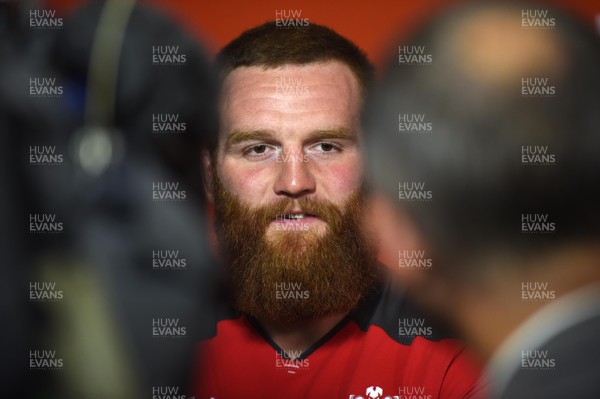 150819 - Wales Rugby Team Announcement and Training - Jake Ball talks to media