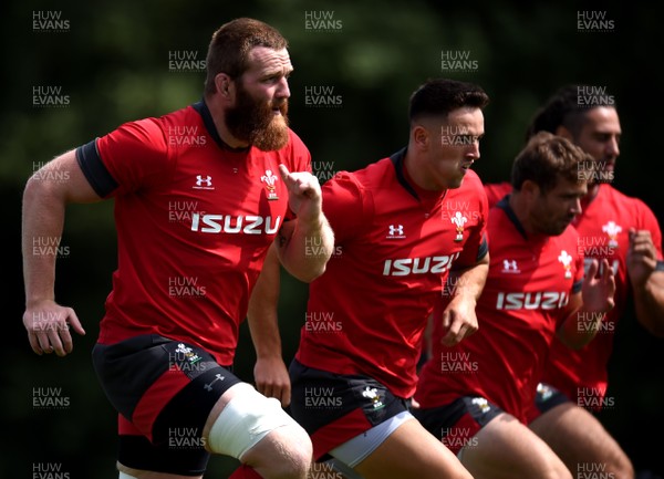 150819 - Wales Rugby Team Announcement and Training - Jake Ball during training
