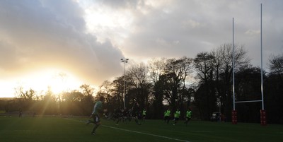 17.11.09 - Wales Rugby Training - Wales players in action during training. 