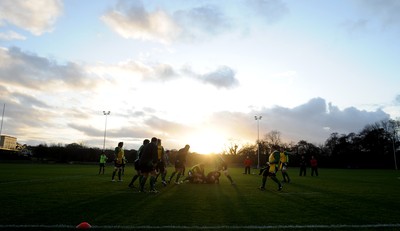 17.11.09 - Wales Rugby Training - Wales players in action during training. 