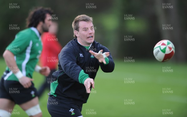 17.11.09 - Wales Rugby Training - Matthew Rees during training. 