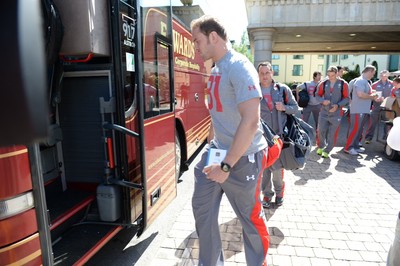 Wales Rugby Team Depart for South Africa 050614